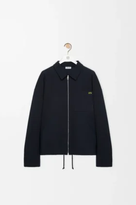 Chaqueta con cremallera de algodón
