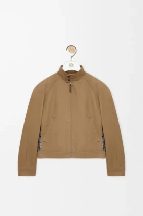 Chaqueta con cremallera de algodón