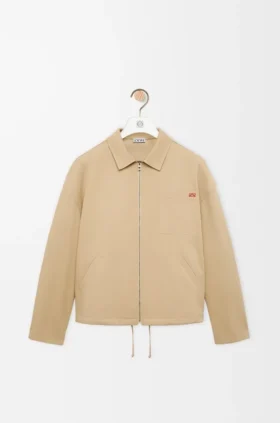 Chaqueta con cremallera de algodón