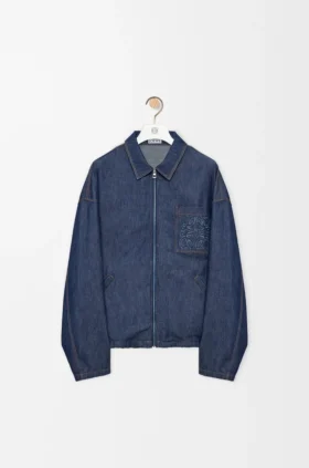 Chaqueta con cremallera de algodón