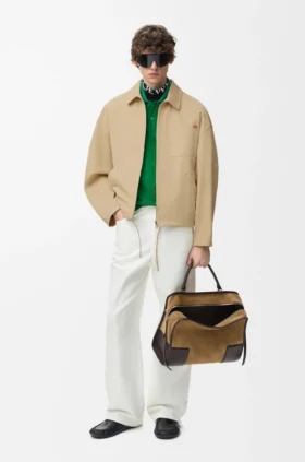 Chaqueta con cremallera de algodón