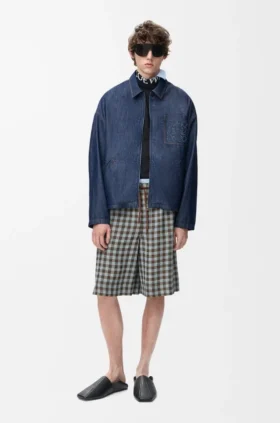 Chaqueta con cremallera de algodón