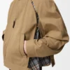 Chaqueta con cremallera de algodón Chaqueta con cremallera de algodón