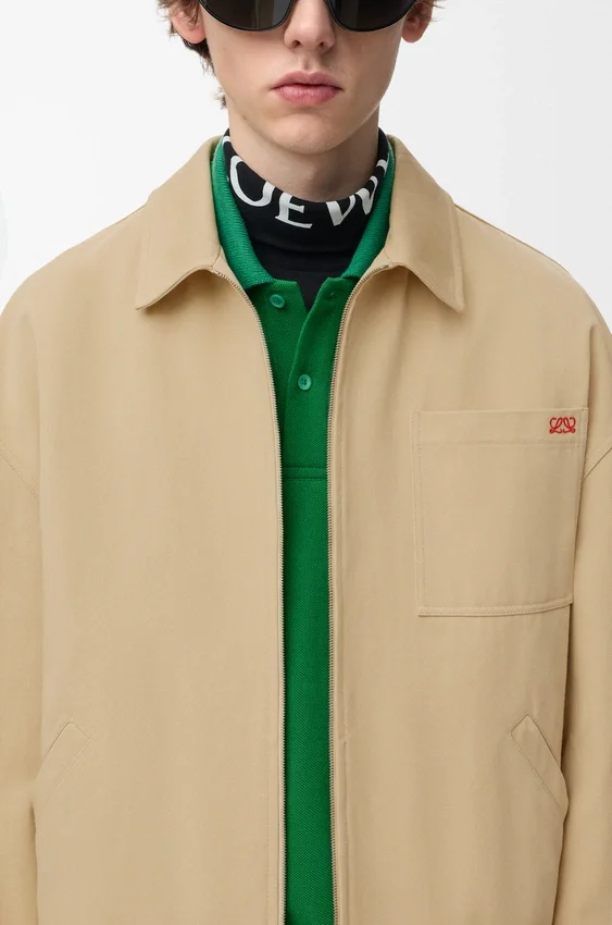 Chaqueta con cremallera de algodón Chaqueta con cremallera de algodón