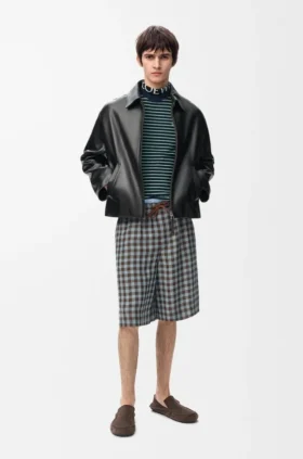 Pantalones cortos de mezcla de viscosa y lino
