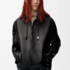 Chaqueta con cremallera de piel de cordero napa Chaqueta con cremallera de piel de cordero napa
