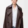 Chaqueta con moño en piel de cordero napa Chaqueta con moño en piel de cordero napa