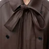 Chaqueta con moño en piel de cordero napa Chaqueta con moño en piel de cordero napa