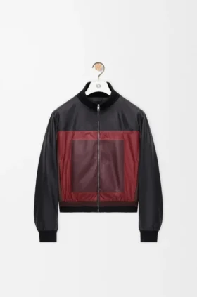 Chaqueta corta de piel de cordero napa