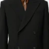 Chaqueta de doble botonadura en lana