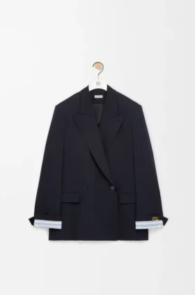 Chaqueta de doble botonadura en mezcla de lana Chaqueta de doble botonadura en mezcla de lana