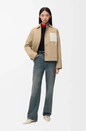 Chaqueta de estilo laboral de algodón