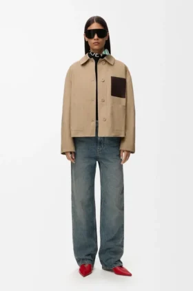 Chaqueta de estilo laboral de algodón