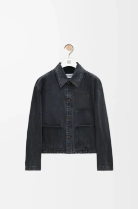 Chaqueta de estilo laboral en denim