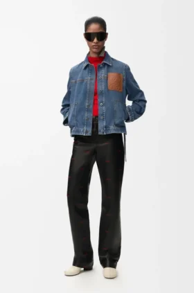 Chaqueta de estilo laboral en denim