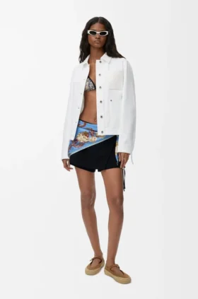 Chaqueta de estilo laboral en denim