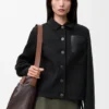 Chaqueta de estilo laboral en lana y cachemira Chaqueta de estilo laboral en lana y cachemira