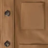 Chaqueta de estilo laboral en piel de cabra de gamuza Chaqueta de estilo laboral en piel de cabra de gamuza