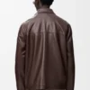 Chaqueta de estilo laboral en piel de cordero napa Chaqueta de estilo laboral en piel de cordero napa