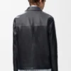 Chaqueta de estilo laboral en piel de cordero napa Chaqueta de estilo laboral en piel de cordero napa