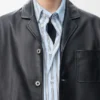 Chaqueta de estilo laboral en piel de cordero napa Chaqueta de estilo laboral en piel de cordero napa
