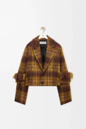 Chaqueta de mezcla de mohair y lana