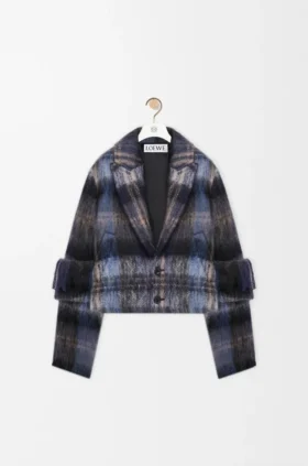 Chaqueta de mezcla de mohair y lana
