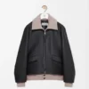 Chaqueta de piel de búfalo napa