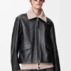 Chaqueta de piel de búfalo napa