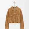 Chaqueta de piel de cabra de gamuza Chaqueta de piel de cabra de gamuza