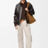 Chaqueta de piel de cordero napa Chaqueta de piel de cordero napa
