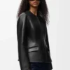 Chaqueta de piel de cordero napa Chaqueta de piel de cordero napa