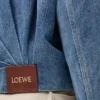 Chaqueta drapeada de denim Chaqueta drapeada de denim
