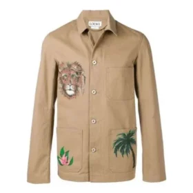 Chaqueta estampada loewe para hombre, color marrón H2198210Ib-2140