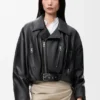 Chaqueta motera de piel de cordero napa Chaqueta motera de piel de cordero napa