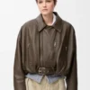Chaqueta motera de piel de cordero napa Chaqueta motera de piel de cordero napa