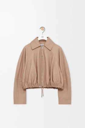 Chaqueta tipo «Balloon» en piel de cordero napa