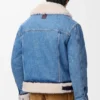 Chaqueta tipo camionero de mezclilla y piel de oveja Chaqueta tipo camionero de mezclilla y piel de oveja