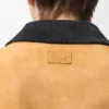 Chaqueta tipo camionero de piel de cabra de gamuza Chaqueta tipo camionero de piel de cabra de gamuza
