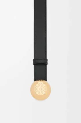 Cinturón «Pebble» en piel de becerro lisa