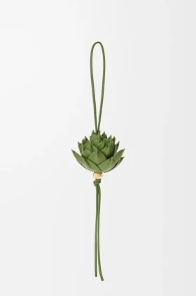 Colgante Artichoke en piel de becerro clásica