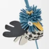 Colgante de pájaro abubilla en piel de becerro clásica Colgante de pájaro abubilla en piel de becerro clásica