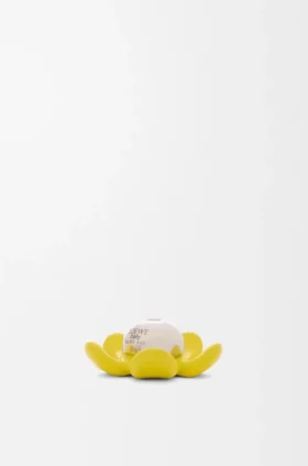 Colgante de sombrero con forma de flor en plata de ley