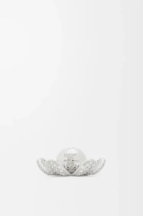Colgante de sombrero con forma de flor en plata esterlina y cristales