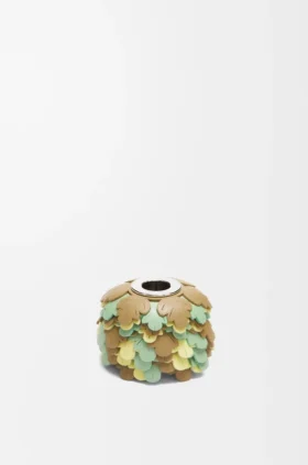 Colgante «Small Leaves» en piel de becerro