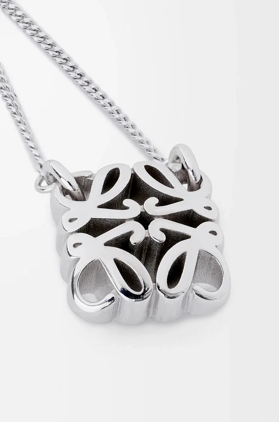 Collar Anagram Bombé en plata esterlina Collar Anagram Bombé en plata esterlina