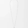 Collar color berenjena de plata esterlina y perla Collar color berenjena de plata esterlina y perla