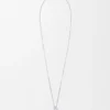 Collar color berenjena de plata esterlina y perla Collar color berenjena de plata esterlina y perla