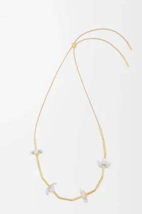 Collar Flor en plata esterlina y esmalte