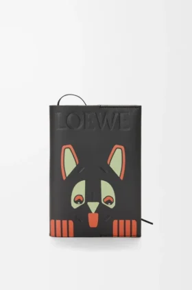 Cuaderno Futurist cat de piel de ternera